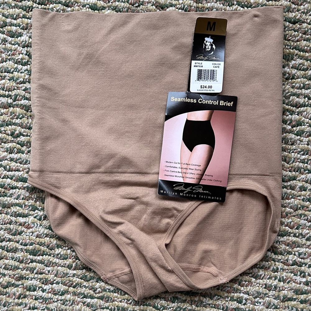 Marilyn Monroe Seamless Control Brief - tan